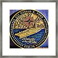 Us Navy Gerald R. Ford Challenge Coin Front Framed Print
