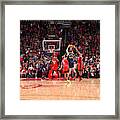 Utah Jazz V Houston Rockets Framed Print