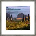 Val D'orcia Framed Print