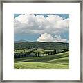 Val D'orcia, Tuscany, Italy Framed Print