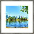 Vancouver British Colombia On A Clear Day Framed Print