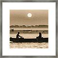 Varanasi Boat Ride Framed Print