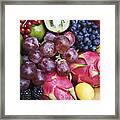 Variety Of Vibrant Fruit Framed Print