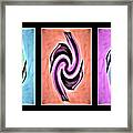 Vases In Three - Abstract Black Framed Print