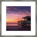 Venice Beach  Lifeguard Stand, Florida Framed Print