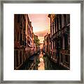 Venice Canal Italy Framed Print