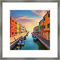 Burano Late Afternoon Framed Print