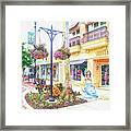 Venice Avenue Mainstreet Framed Print