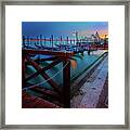 Venice Sunset Over Santa Maria Della Salute Framed Print