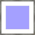 Very Light Peri Blue Gray Purple Framed Print