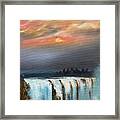 Victoria Falls At Night Framed Print