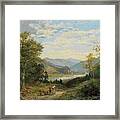 View Of The Elbe Valley With The Bohemian Central Upl Framed Print