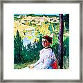 View Of The Village 1868 Framed Print