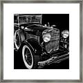 Vintage 30s Lincoln Bw Framed Print