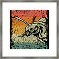 Vintage Bee Wasp Gift Framed Print