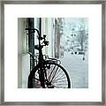 Vintage Bicycle Framed Print