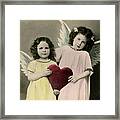 Vintage Charity Angels Framed Print