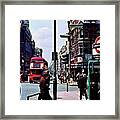 Vintage London Tottenham Court Road Station Framed Print
