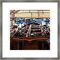 Vintage Rowing Club Boats Framed Print