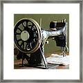 Vintage Sewing Machine Framed Print