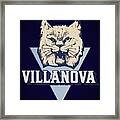 Vintage Villanova Wildcat Art Framed Print