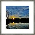 Virgina Summer Sunset Framed Print