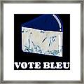 Vote Blue Bleu Cheese Framed Print