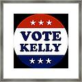 Vote Mark Kelly 2020 Framed Print