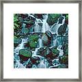 Wahkeena Falls Columbia River Gorge Nsa Oregon Framed Print
