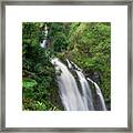 Waikana Falls On Road To Hana Framed Print