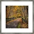 Walking Into November Framed Print