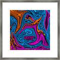 Walking The Dog Abstract Framed Print