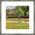 Walking With Friends Framed Print