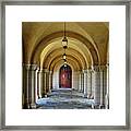 Walkway At The Washington National Cathedral 2  2598 Framed Print