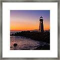 Walton Lighthouse Santa Cruz Framed Print