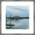 Wando River Bridge - Gone But Not Forgoten Framed Print