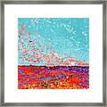 Warm Day In A Bed Of Blooms Painting Framed Print