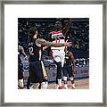 Washington Wizards V New Orleans Pelicans Framed Print