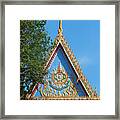 Wat Bung Temple Gate Dthnr0221 Framed Print