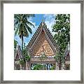 Wat Jaeng East Temple Gate Dthu1317 Framed Print