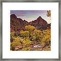 Watchman Peak Autumn Framed Print