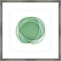 Watercolor Green Abstract Background Framed Print