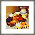 Watercolor Still Life Study F And V Framed Print