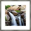 Waterfall - Bighorn Mountains Framed Print