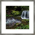 Waterfall In The Glen Panorama Framed Print