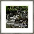 Waterfall In The Woods Framed Print