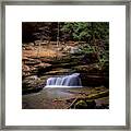 Waterfall, Old Man's Cave Framed Print