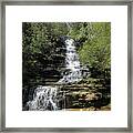 Waterfall - Panther Falls, Ga. Framed Print