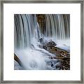 Waterfalls At Amis Mill Framed Print