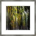 Waterflow And Light Framed Print